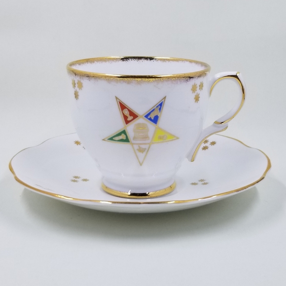 [TAYLOR & KENT / ROSINA] Order of the Eastern Star Cup and Saucer - Picture 2 of 12